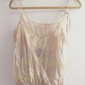 Marc Jacobs Pink/Grey  Silk Top